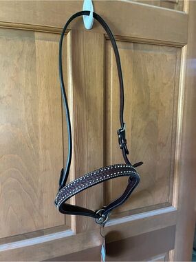 Weaver Noseband- turquoise cross, brand new